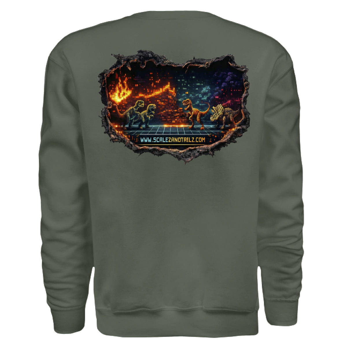 MILITARY GREEN - BACK