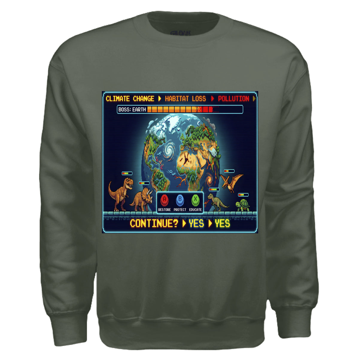 MILITARY GREEN - FRONT