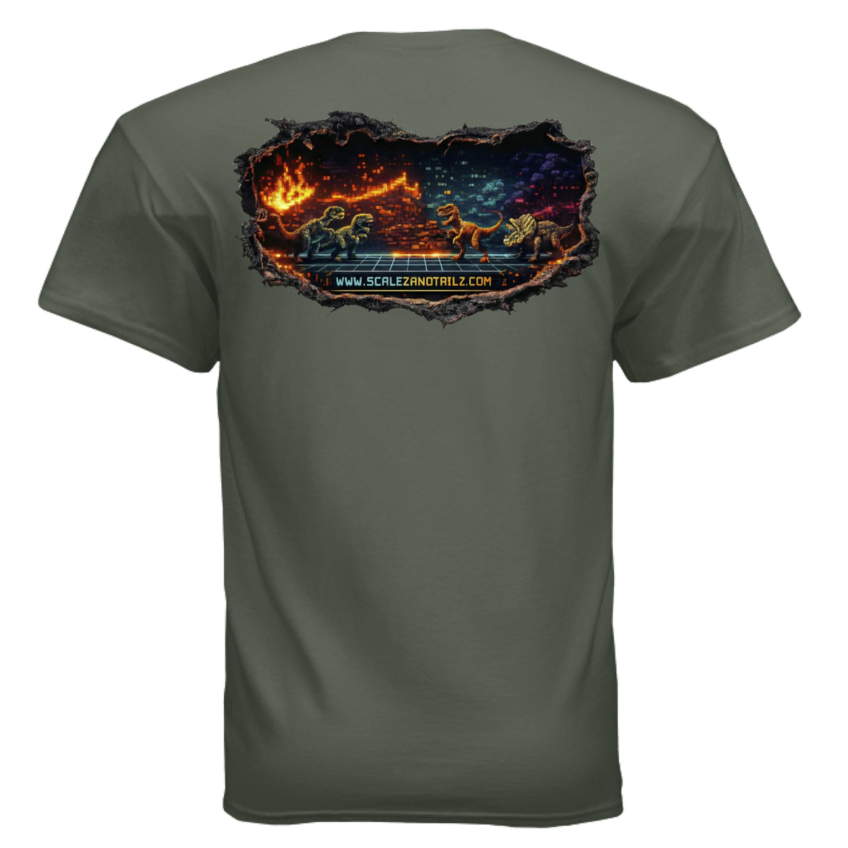 MILITARY GREEN - BACK