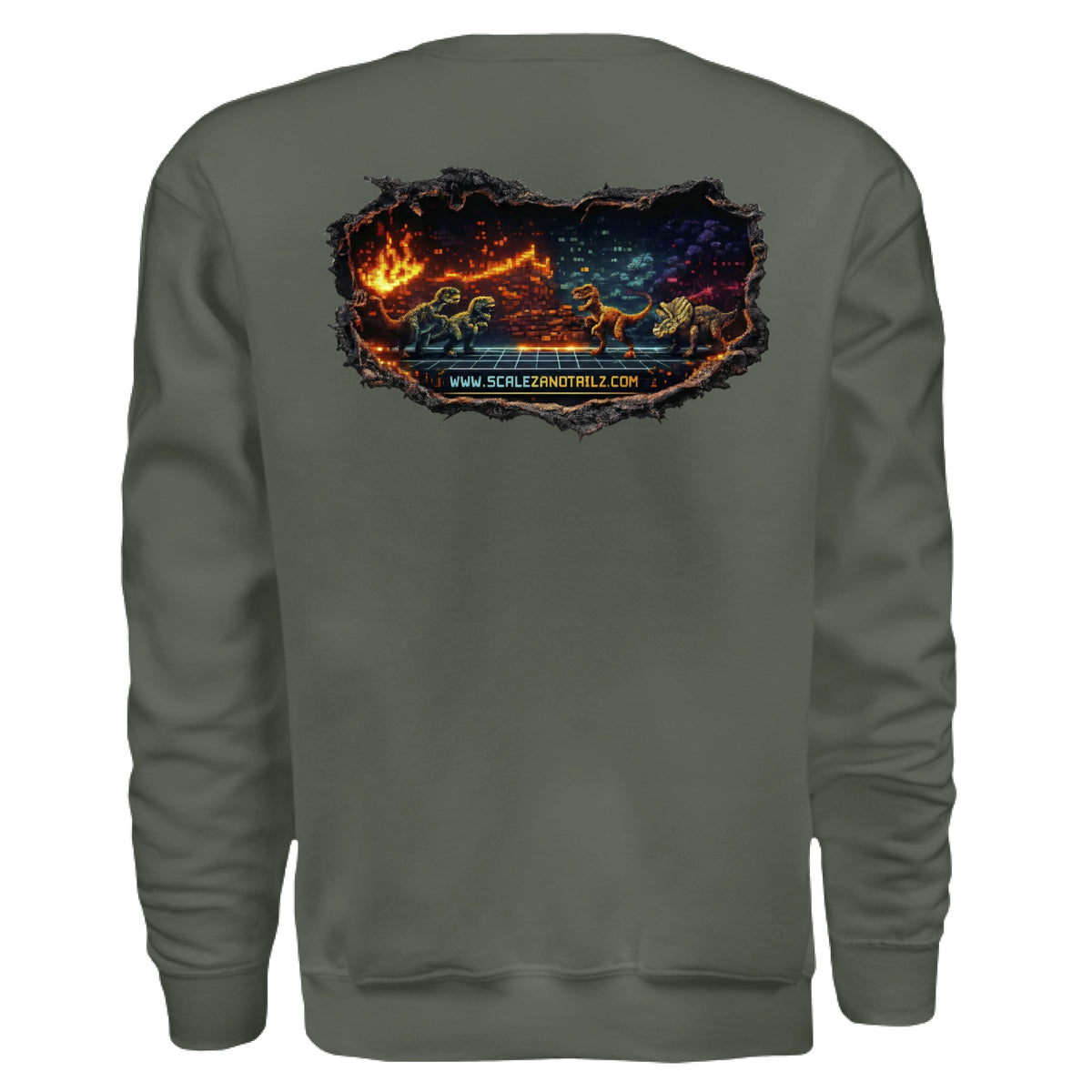 MILITARY GREEN - BACK
